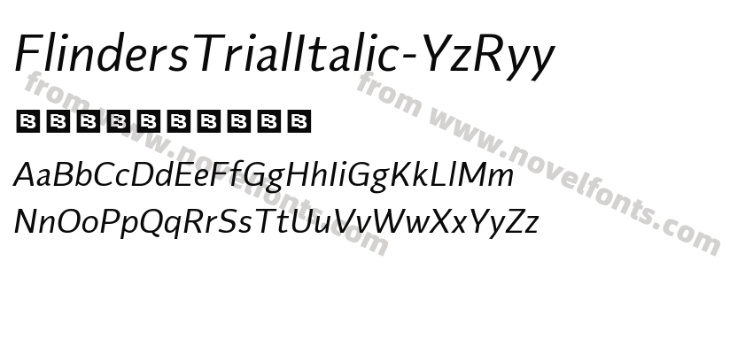 FlindersTrialItalic-YzRyyPreview