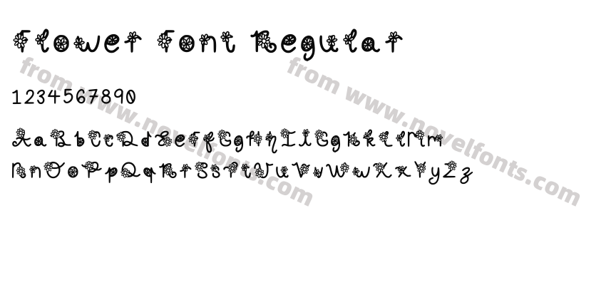 Flower Font RegularPreview