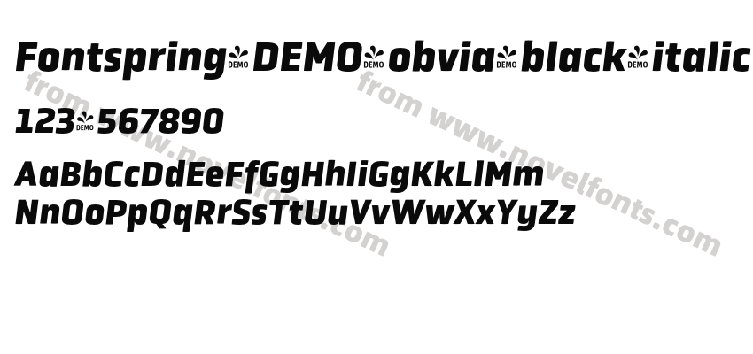 Fontspring-DEMO-obvia_black_italicPreview