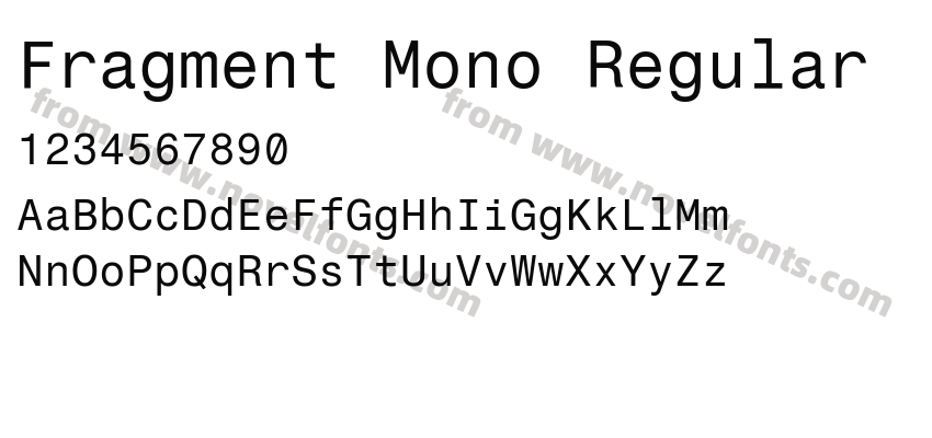 Fragment Mono RegularPreview