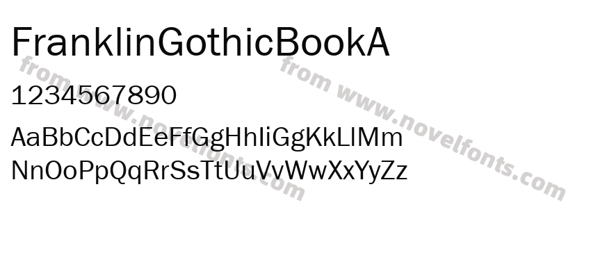 FranklinGothicBookAPreview