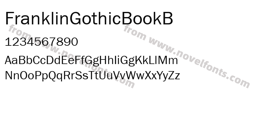 FranklinGothicBookBPreview