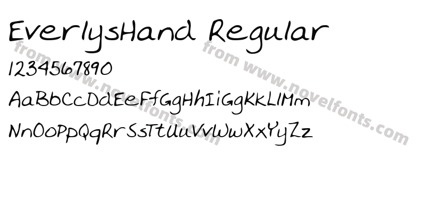 EverlysHand RegularPreview