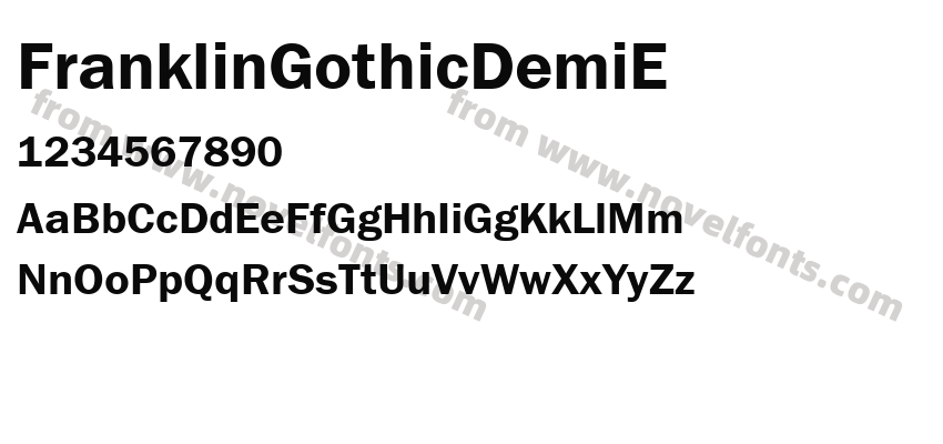 FranklinGothicDemiEPreview