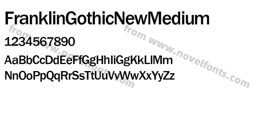 FranklinGothicNewMediumPreview