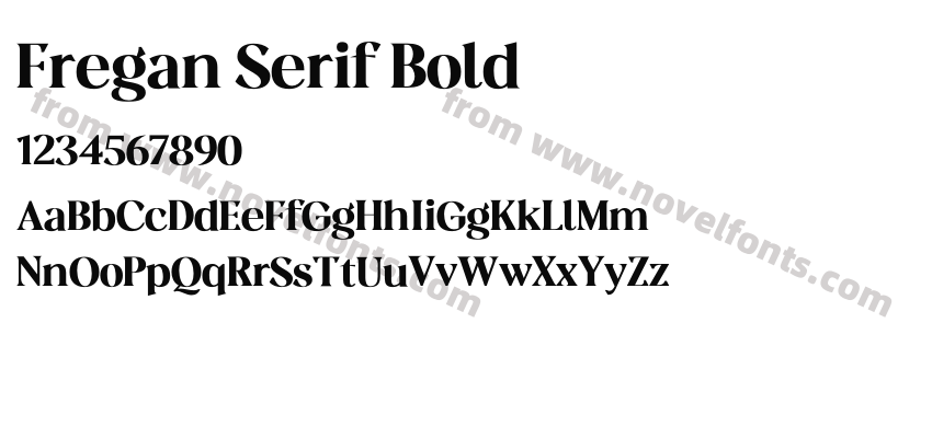 Fregan Serif BoldPreview