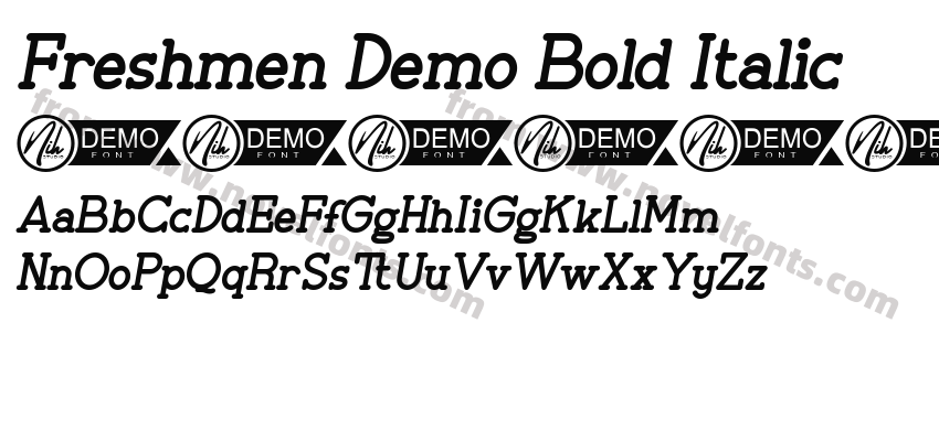 Freshmen Demo Bold ItalicPreview