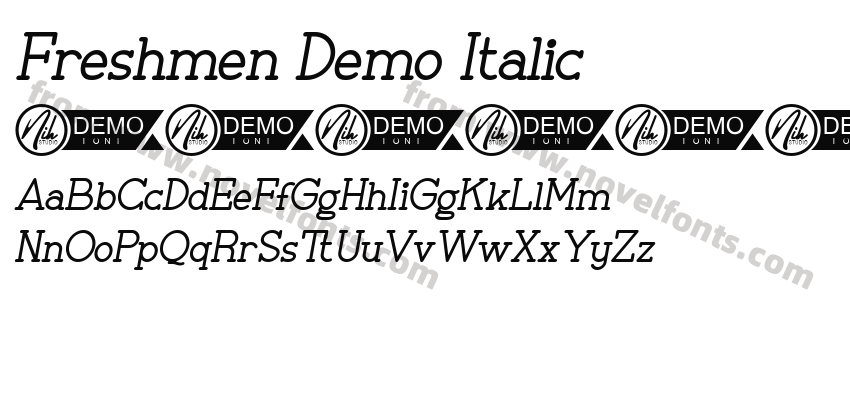 Freshmen Demo ItalicPreview