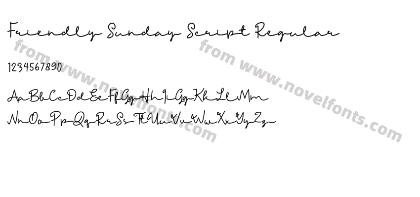 Friendly Sunday Script RegularPreview