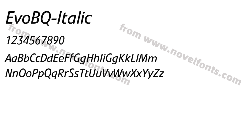 EvoBQ-ItalicPreview