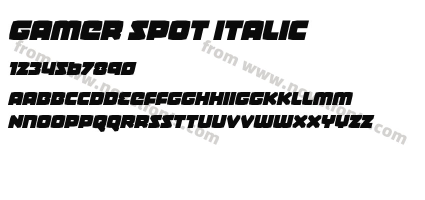 Gamer Spot ItalicPreview