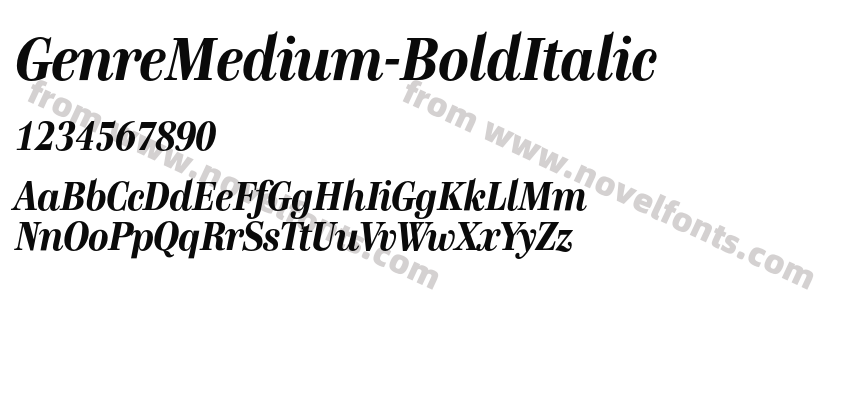 GenreMedium-BoldItalicPreview