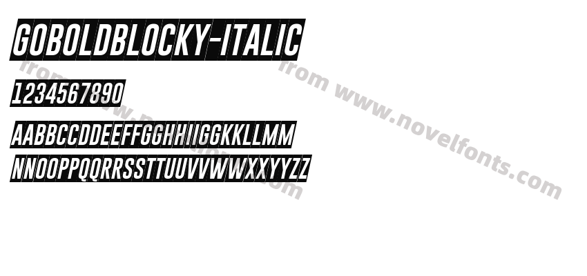 GoboldBlocky-ItalicPreview