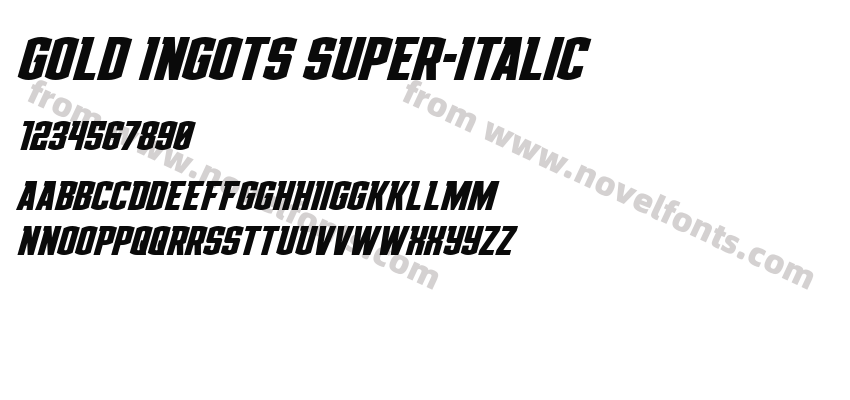 Gold Ingots Super-ItalicPreview