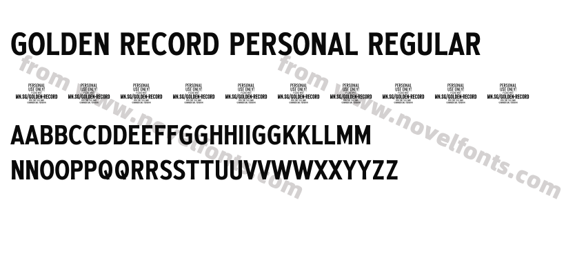 Golden Record PERSONAL RegularPreview