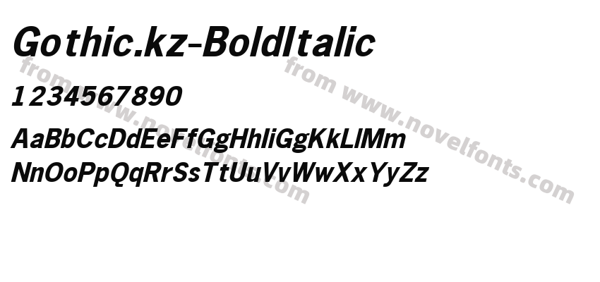 Gothic.kz-BoldItalicPreview