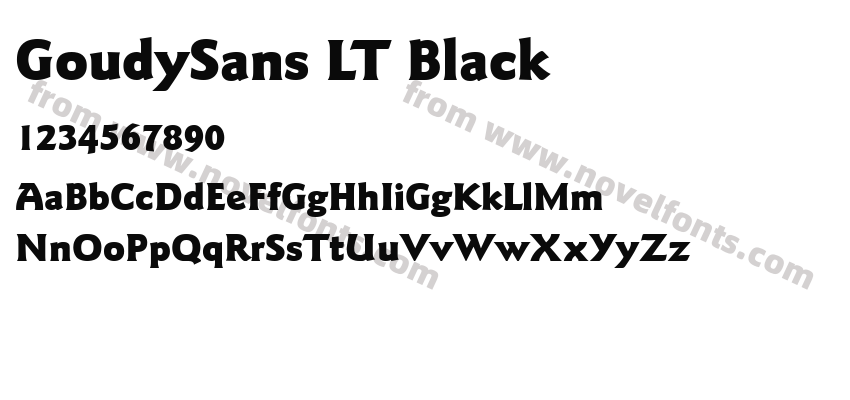 GoudySans LT BlackPreview