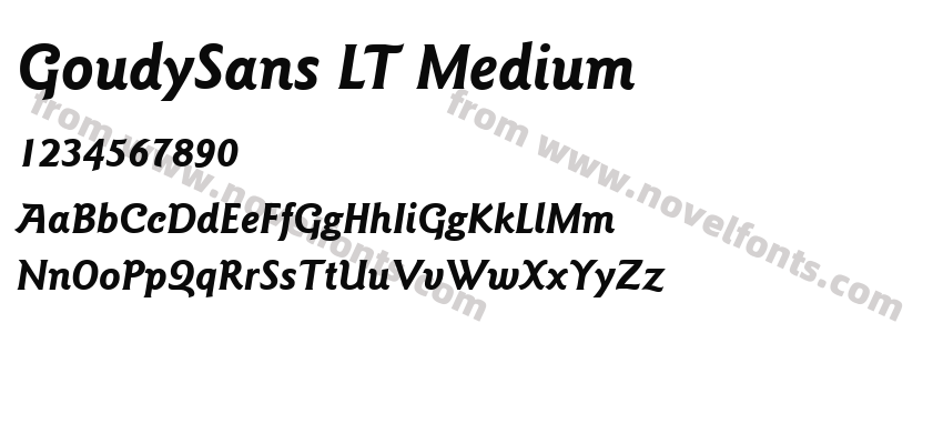 GoudySans LT MediumPreview