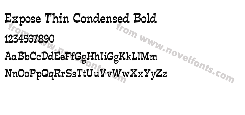 Expose Thin Condensed BoldPreview