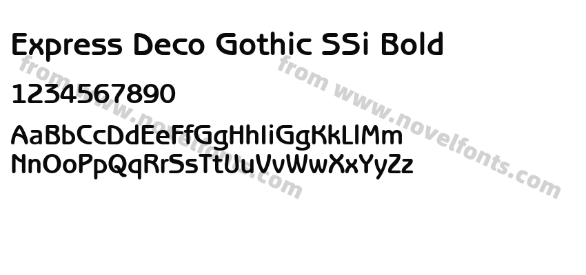 Express Deco Gothic S Si BoldPreview