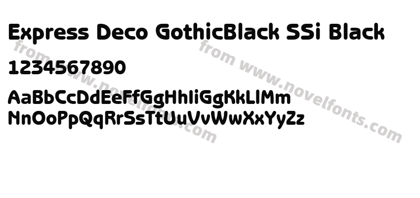 Express Deco Gothic Black S Si BlackPreview