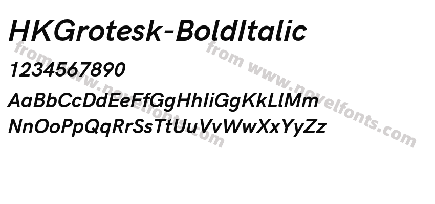 HKGrotesk-BoldItalicPreview