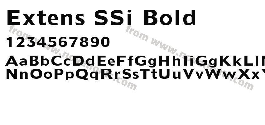 Extens SSi BoldPreview