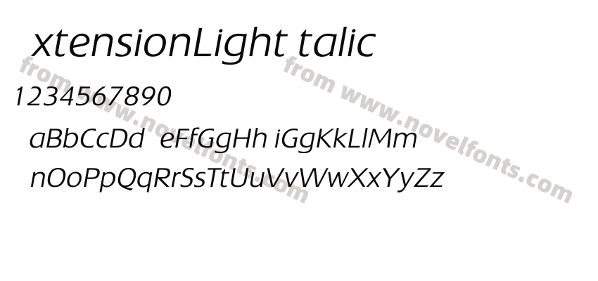 ExtensionLightItalicPreview