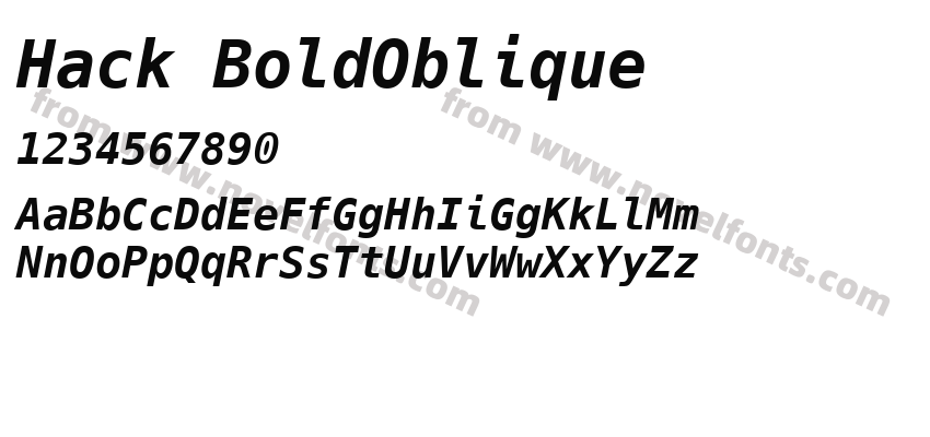 Hack BoldObliquePreview