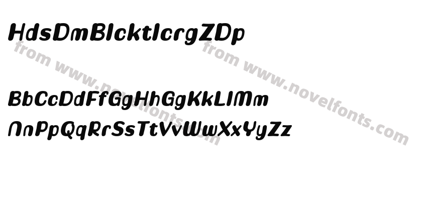 HadsaiDemoBlackItalic-rgZDpPreview