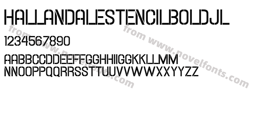 HallandaleStencilBoldJLPreview