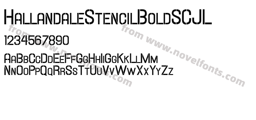 HallandaleStencilBoldSCJLPreview