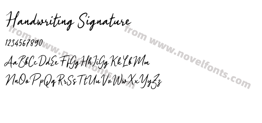 Handwriting SignaturePreview