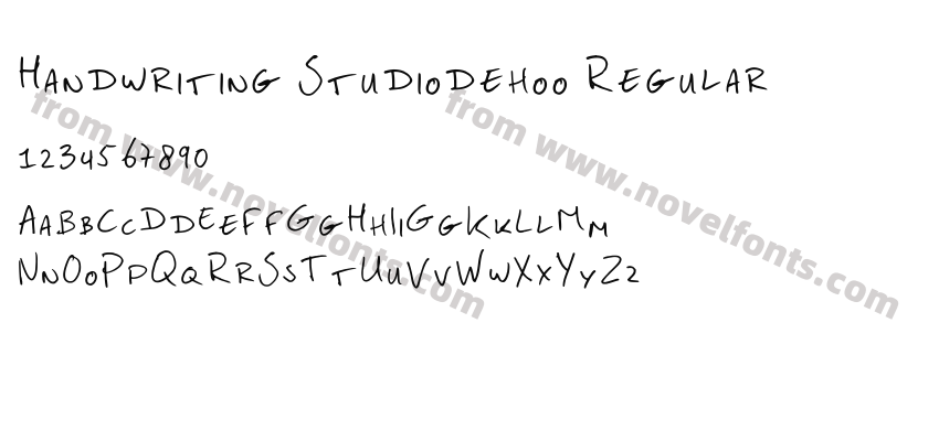 Handwriting Studiodehoo RegularPreview