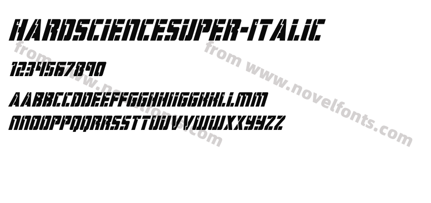 HardScienceSuper-ItalicPreview