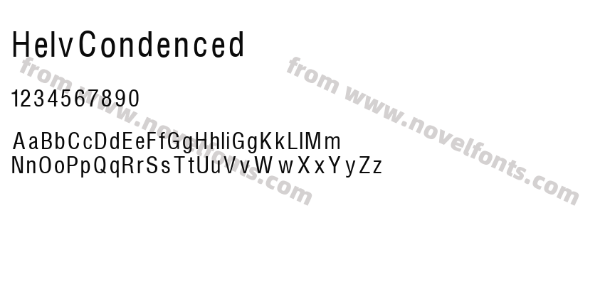 HelvCondencedPreview