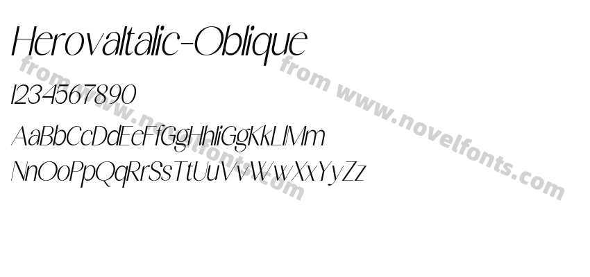 HerovaItalic-ObliquePreview