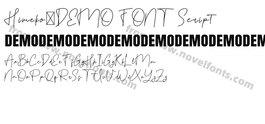 Himeko-DEMO FONT ScriptPreview