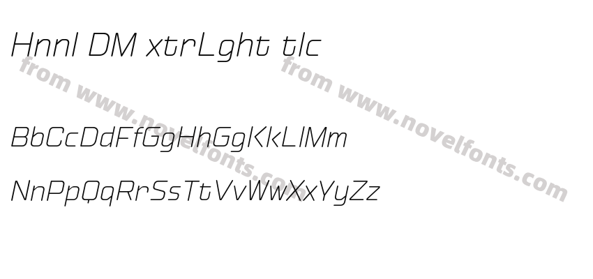 Hinnual DEMO ExtraLight ItalicPreview