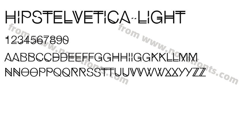 Hipstelvetica-LightPreview