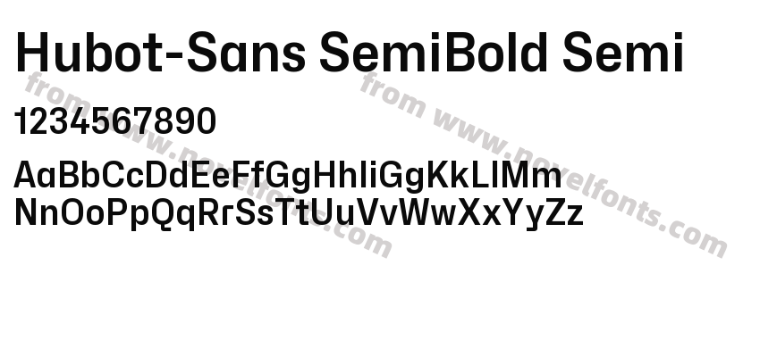 Hubot-Sans SemiBold SemiPreview