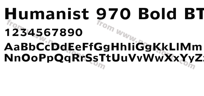 Humanist 970 Bold BTPreview