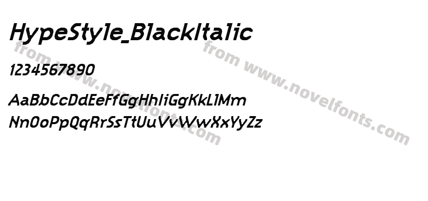 HypeStyle_BlackItalicPreview