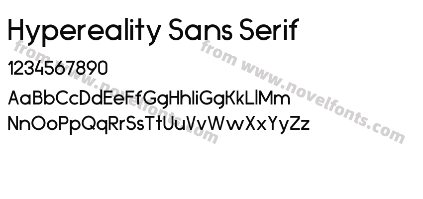 Hypereality Sans SerifPreview