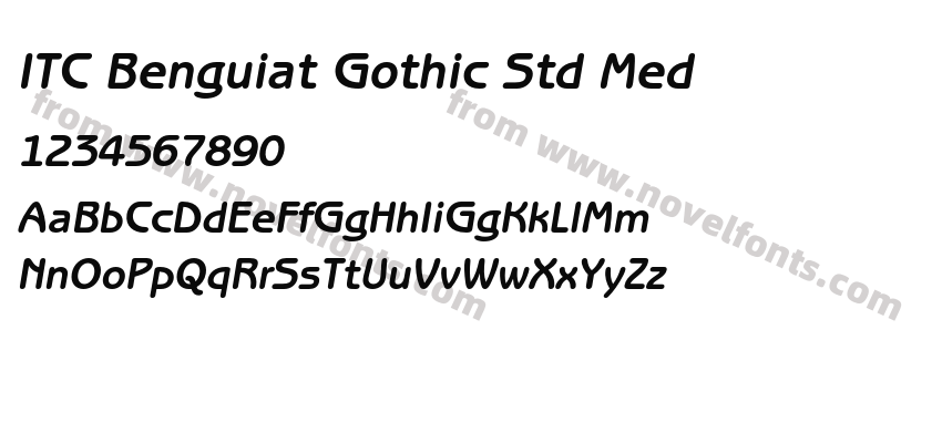 ITC Benguiat Gothic Std MedPreview