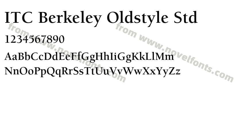 ITC Berkeley Oldstyle StdPreview