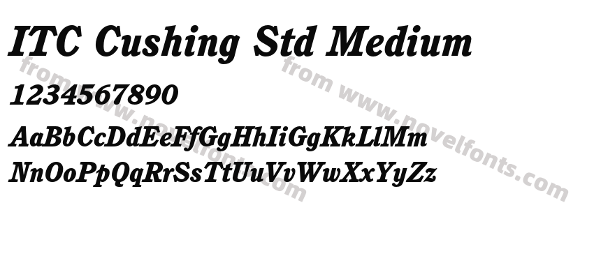 ITC Cushing Std MediumPreview