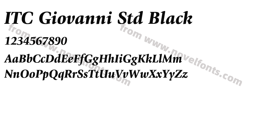 ITC Giovanni Std BlackPreview