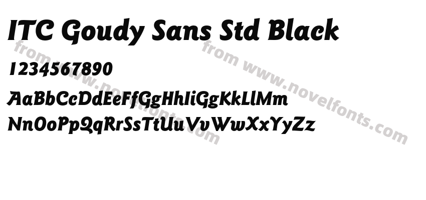 ITC Goudy Sans Std BlackPreview