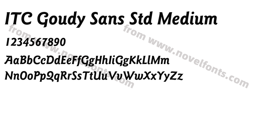 ITC Goudy Sans Std MediumPreview